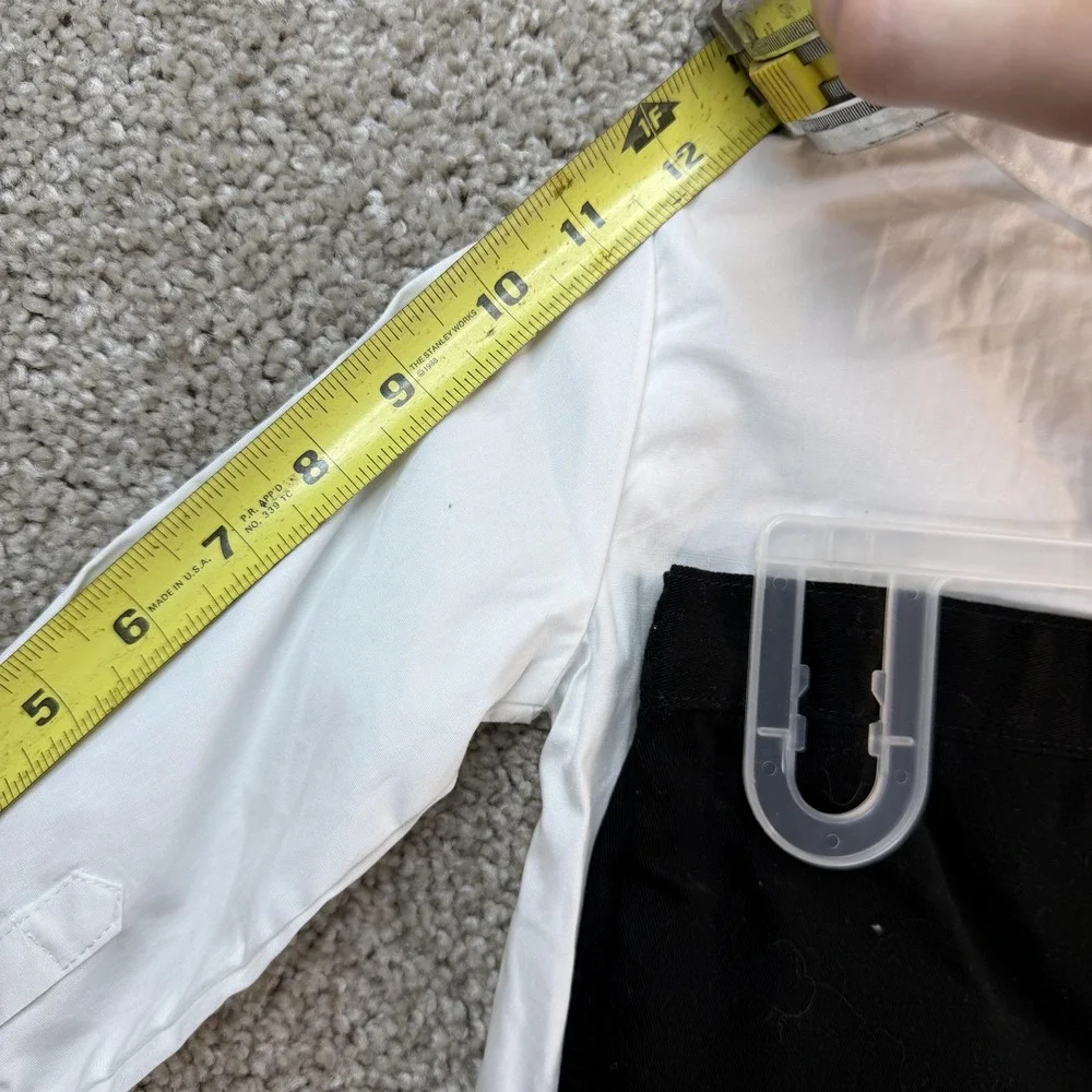 George Outfit Set Baby Boys 24M White Shirt Black Pants Dressy Formal Wedding